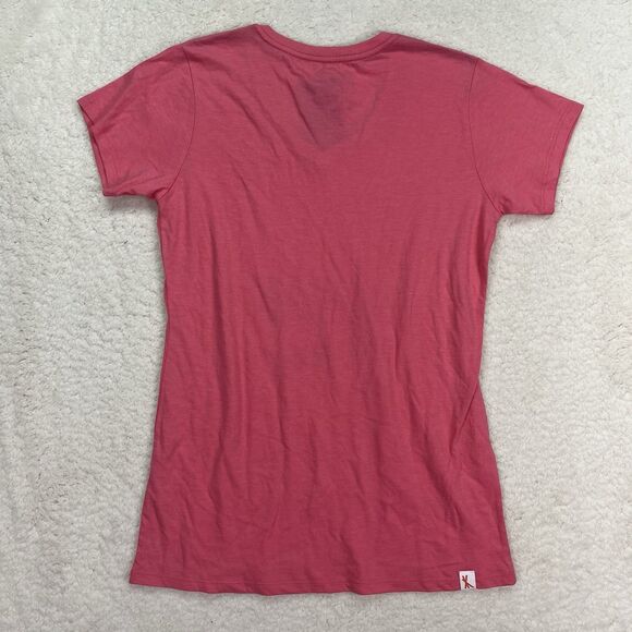 Indycar Shirt Womens Small Pink Indy Racing Short Sleeeve V-Neck Polycotton TAG - Picture 2 of 3